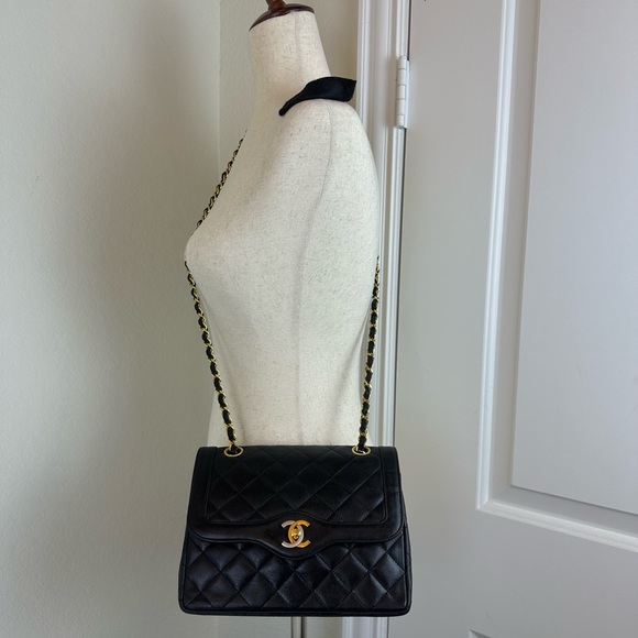 CHANEL Paris Limited Double Flap Quilted Lambskin Shoulder Bag - Picture 7 of 16